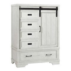 Westwood Design Foundry Traditional Wood Chifferobe in White Dove