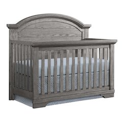 Westwood Design Foundry Wood Arch Top Convertible Crib in Brushed Pewter