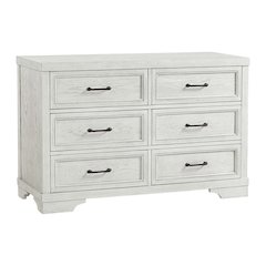 Foundry 6-Drawer Wood Dresser, White Dove