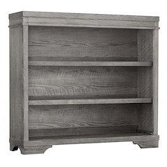 Westwood Design Foundry Traditional Wood Bookcase in Brushed Pewter