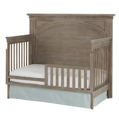 Westwood Design Leland Traditional Wood Toddler Guard in Sandwash Gray