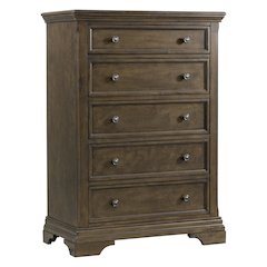 Olivia 5-Drawer Chest, Rosewood