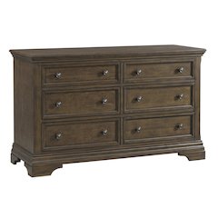 Olivia 6-Drawer Dresser, Rosewood