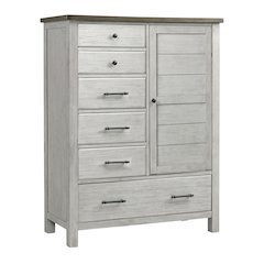 Westwood Design Timber Ridge Wood Chifferobe in Weathered Washed Sierra
