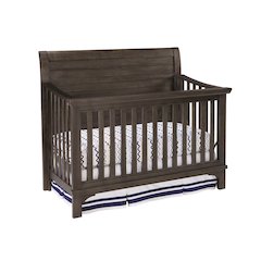 Westwood Design Taylor Farmhouse Wood Convertible Crib in River Rock Brown