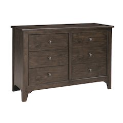 Westwood Design Taylor 6-Drawer Farmhouse Wood Dresser in River Rock Brown