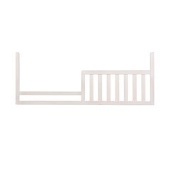 Westwood Design Taylor Farmhouse Wood Toddler Guard Rail in Sea Shell White