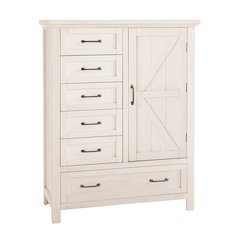 Westwood Design Westfield Traditional Chifforobe in Brushed White Finish