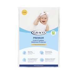 Graco Premium Waterproof Crib and Toddler Mattress Protector - 1 Pack
