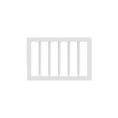 Universal Toddler Safety Guardrail (Dowels) - White