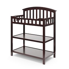 Graco Changing Table with Water-Resistant Changing Pad (Espresso)