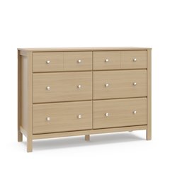 Storkcraft Horizon 6 Drawer Dresser (Driftwood) - GREENGUARD Gold Certified