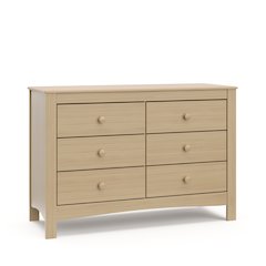 Graco Noah 6 Drawer Double Dresser - Driftwood