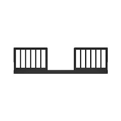 Graco Universal Toddler Safety Guardrail Kit-Dowel - Black