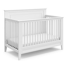 Solstice 5-in-1 Convertible Crib - White