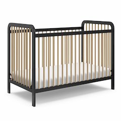 Storkcraft Pasadena 3-in-1 Convertible Crib - Black with Driftwood