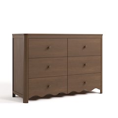 Casablanca 6 Drawer Dresser - Hazelnut