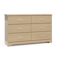 Storkcraft Brookside 6 Drawer Double Dresser (Driftwood)