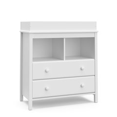 Storkcraft Alpine 2 Drawer Changing Table Chest (White)