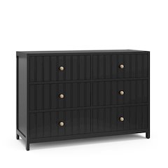 Graco Teddi 6 Drawer Double Dresser (Black)