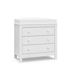 Graco Noah 3 Drawer Chest with Changing Topper (White)