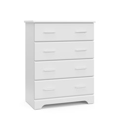 Storkcraft Brookside 4 Drawer Chest (White) – GREENGUARD Gold Certified