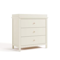 Graco Sasha 3 Drawer Chest with Changing Topper - Frosted Oat