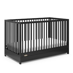 Graco Teddi 5-in-1 Convertible Crib with Drawer - Black