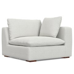 Jasmine Right-Arm Sofa Module In Velvety Chenille Performance Fabric