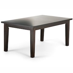 Eastwood Solid Hardwood Rectangle Dining Table In Java Brown