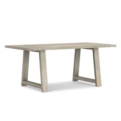Whitley 72 inch Wide Solid Mango Farmhouse Dining Table in White Wash
