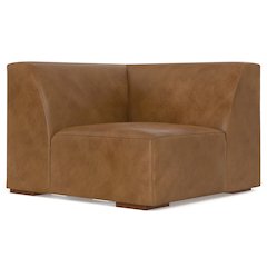 Rex Corner Sofa Module In Genuine Leather