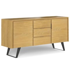 Lowry Sideboard Buffet In Oak Veneer