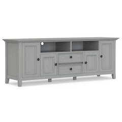 72 Inch Wide Tv Media Stand In Fog Grey For Tvs Up To 80 Inches