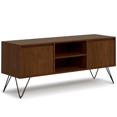 Hunter Tv Media Stand In Walnut Veneer