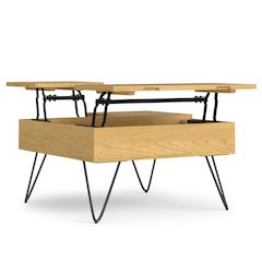 Hunter Lift Top Square Coffee Table In Oak