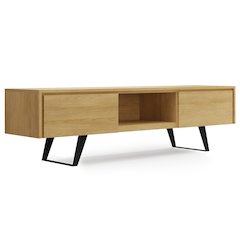 Lowry 72 Inch Tv Media Stand In Oak