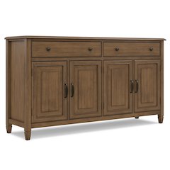 Connaught 67in W Solid Wood Traditional Large Sideboard Buffet Storage Cabinet