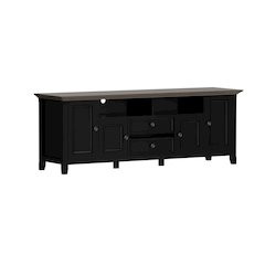Amherst 72 inch Wide Solid Wood Transitional TV Stand For TVs up to 80 inches