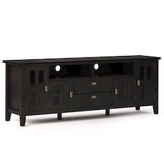 72 Inch Tv Media Stand In Hickory Brown For Tvs Up To 80 Inches