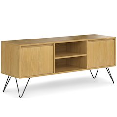 Hunter Tv Media Stand In Oak Veneer