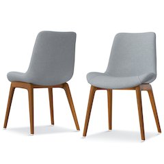 Loretta Dining Chair (Set Of 2) In Light Grey