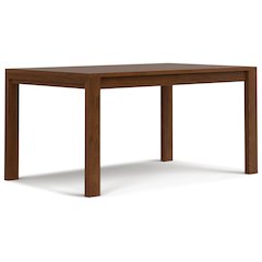 Wilson Rectangle Dining Table In Walnut Veneer