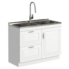 Darwin All-In-One 46-Inch Laundry Utility Sink And Cabinet