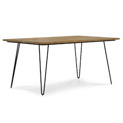 Hunter Solid Mango Wood Dining Table In Light Brown