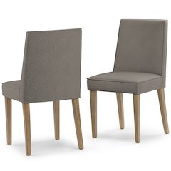 Bartow Solid Hardwood Dining Chair ( Set Of 2 ) In Taupe