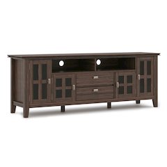 72 Inch Tv Media Stand In Farmhouse Brown For Tvs Up To 80 Inches