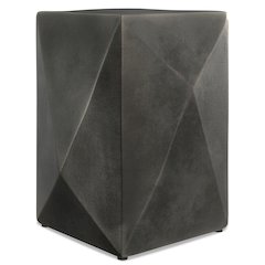 Danner Cast Aluminum Side Table in Graphite