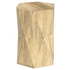 Mckinley 16 inch Wide Solid Wood Contemporary End Table in Natural, Assembled
