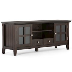 60 Inch Tv Media Stand In Brunette Brown For Tvs Up To 65 Inches